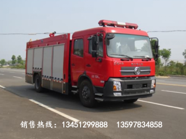 東風天錦水罐(泡沫)消防車載液6噸(國五)