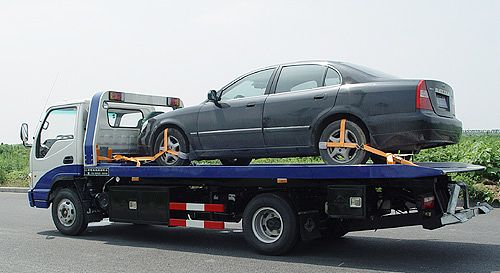 江淮平板一拖二清障車(藍牌)(國六)